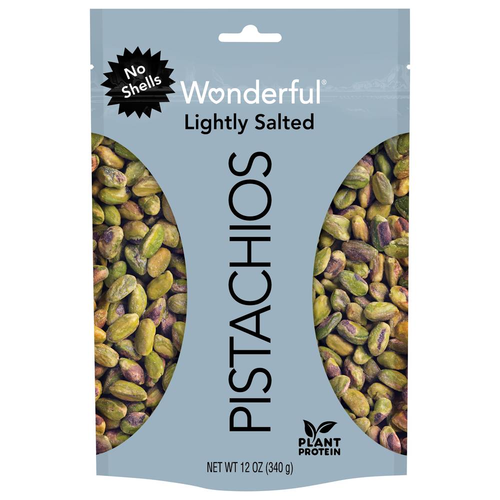 Wonderful Lightly Salted No Shells Pistachios (12 oz)