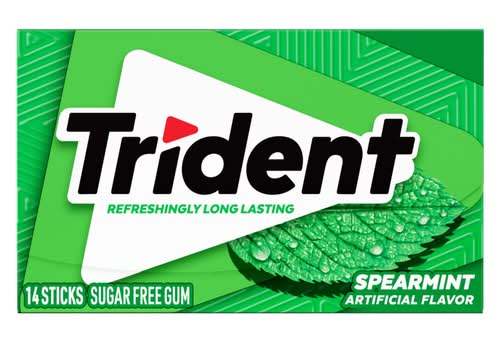 Trident Spearmint, 14pc Wallet Pack