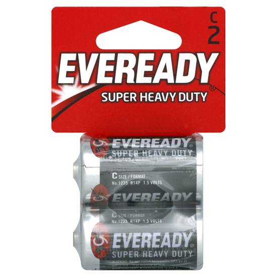 Eveready Batteries Super Heavy Duty R14p 1.5 Volts