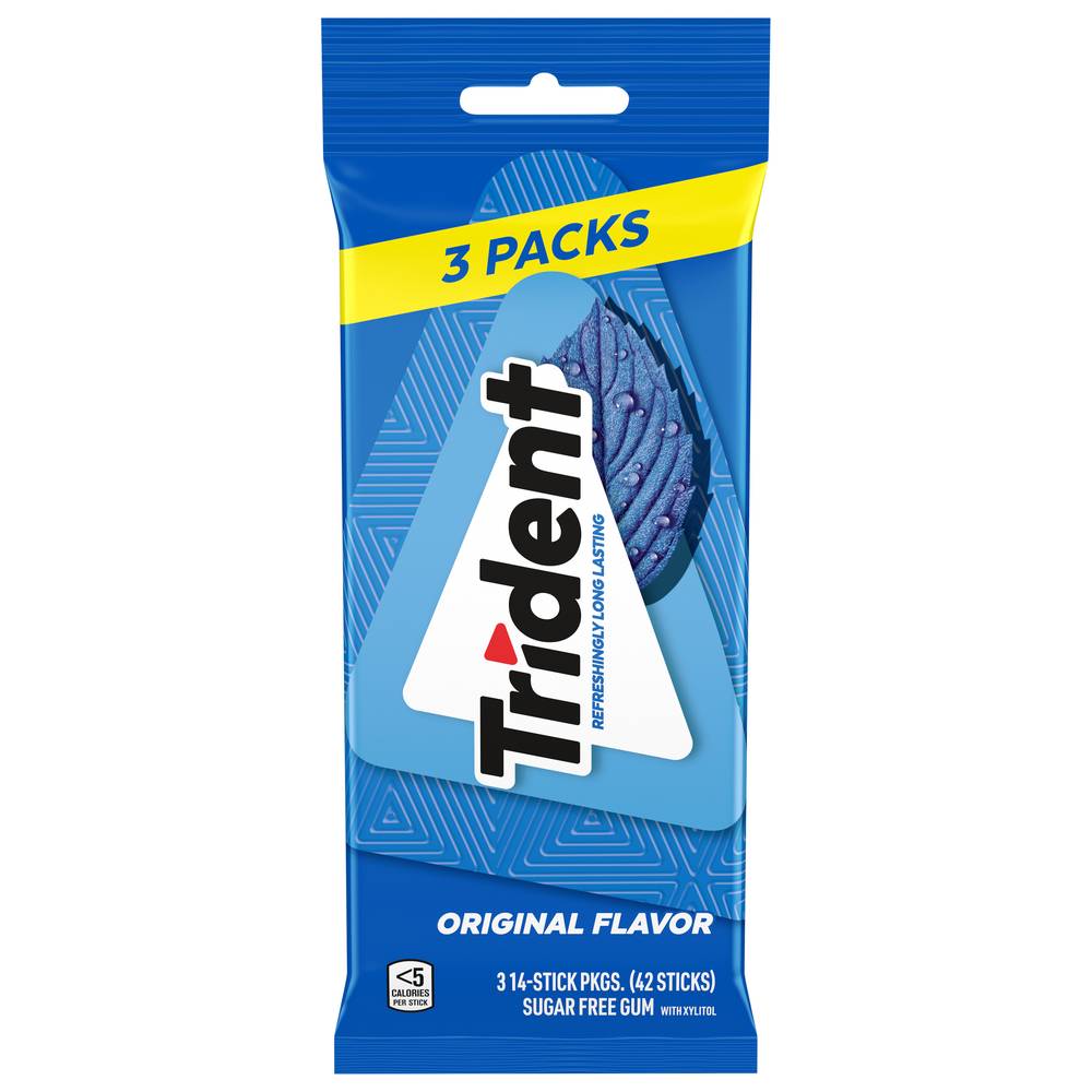 Trident Original Flavor Sugar Free Gum (3.9 oz)