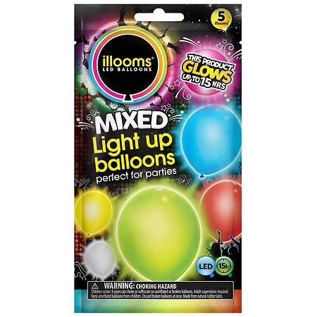 illooms Mixed Light Up Balloons