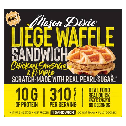 Mason Dixie Foods Single-Serve Maple Waffle Sandwich (3 oz)