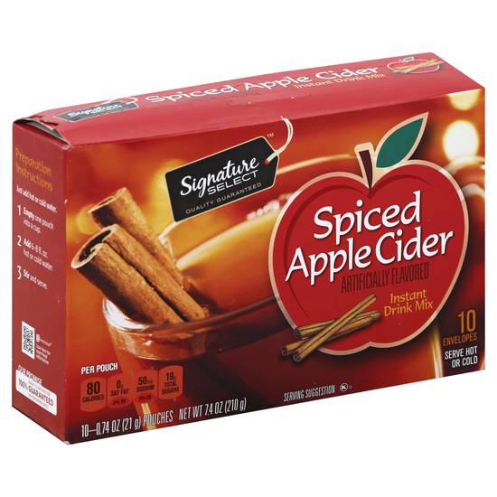 Signature Select Spiced Apple Cider Drink Mix (10 ct,0.74 oz)