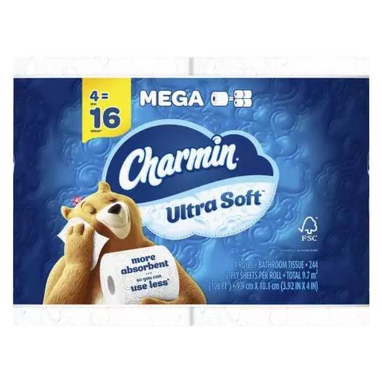 Charmin Ultra Soft Mega Rolls 4pk