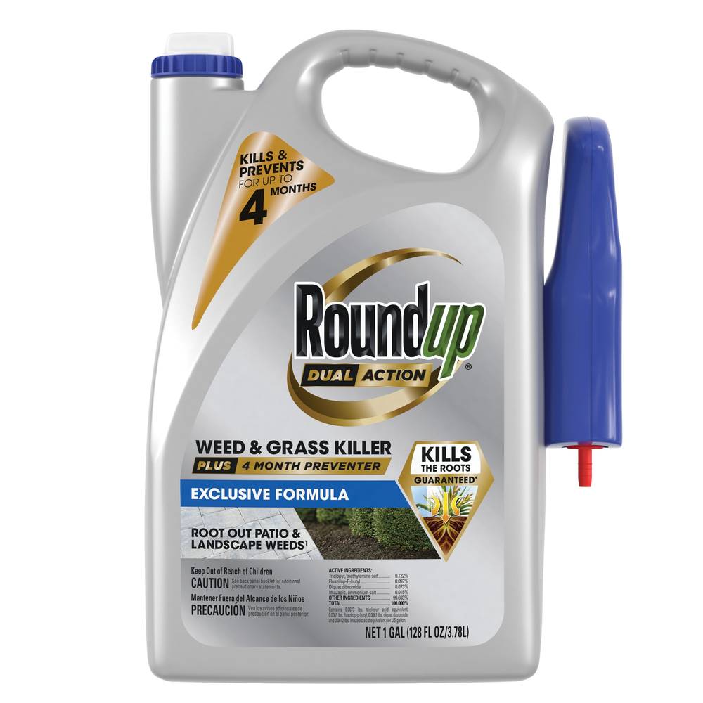 Roundup Dual Action Plus 4 Month Preventer 1-Gallon Trigger Spray Weed and Grass Killer | 5324504