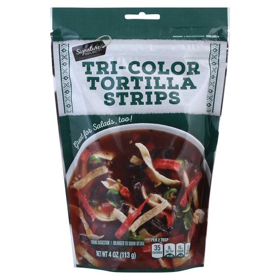 Signature Select Tri-Color Tortilla Strips (4 oz)