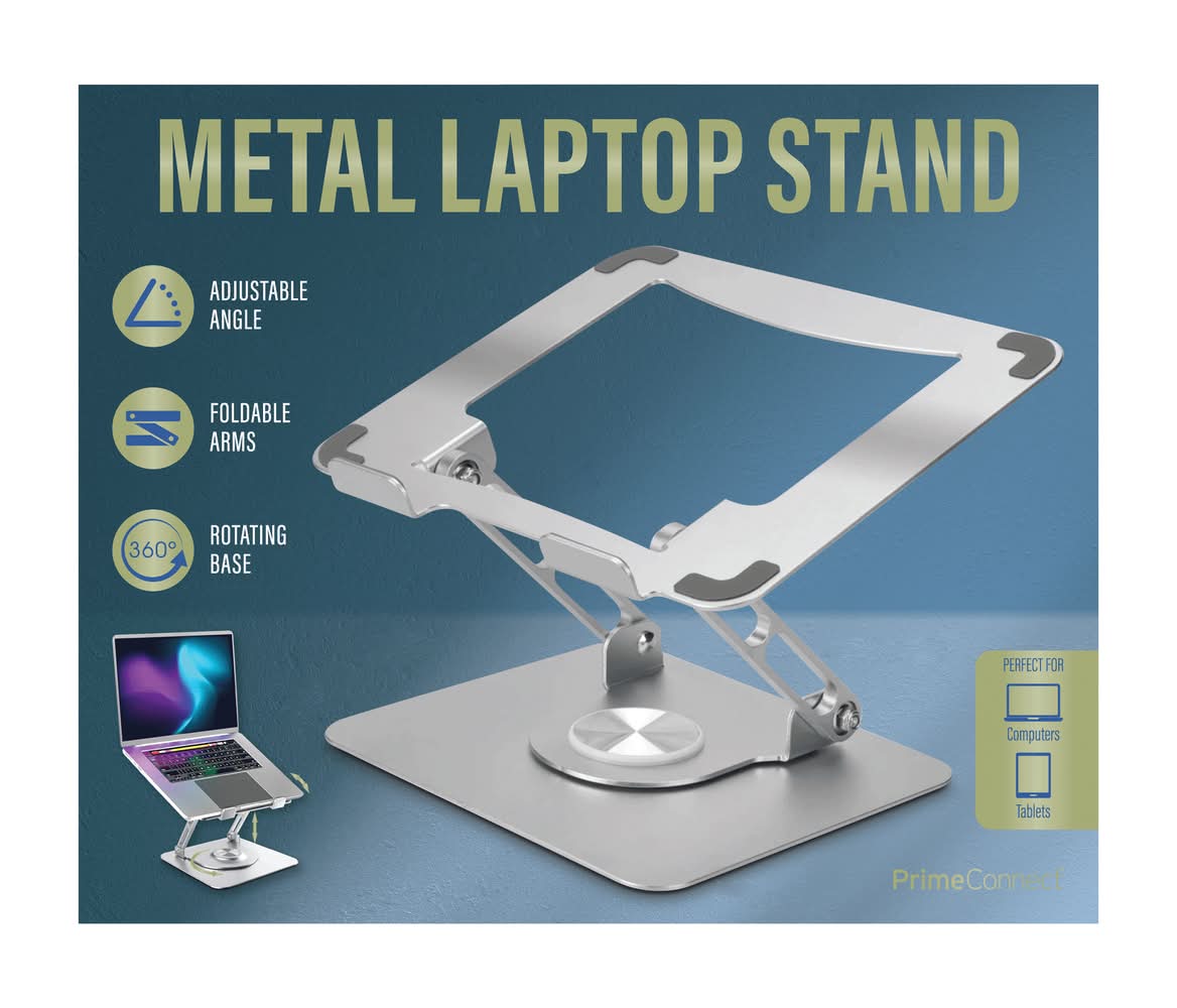 Metal Laptop Stand Silver