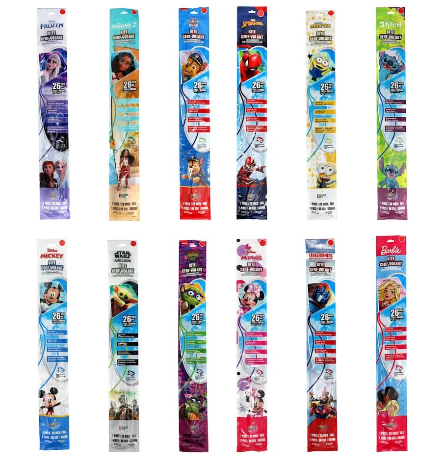 Outdoor Fun Characters Poly Diamond Kites, 26 in, Assorted