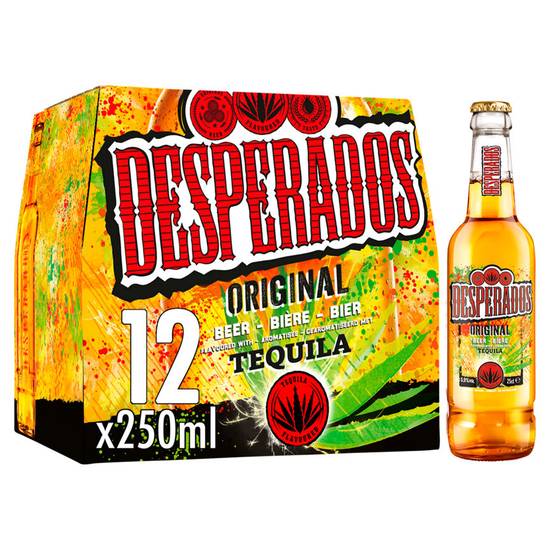 Desperados Tequila Lager Beer 12 x 250ml Bottles