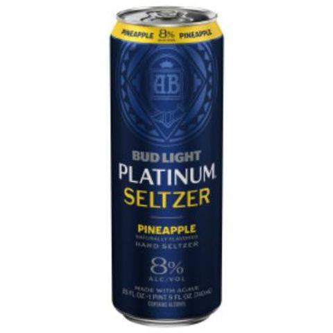 Bud Light Platinum Seltzer Pineapple 25oz Can