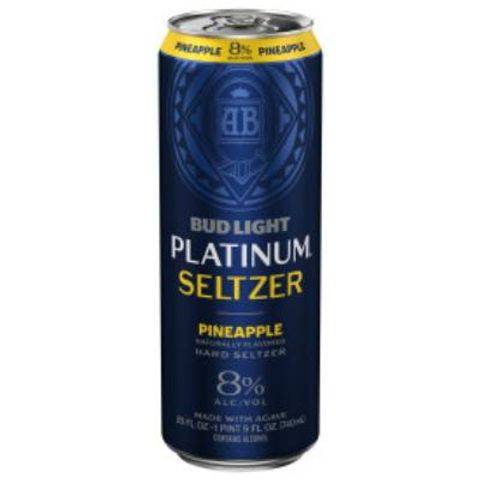 Bud Light Platinum Pineapple Hard Seltzer (25 fl oz)