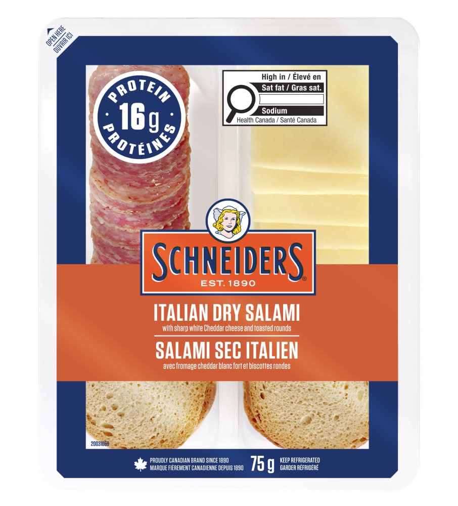 Schneiders Mini Charcuterie Snack Kit, Italian Dry Salami (75 g)