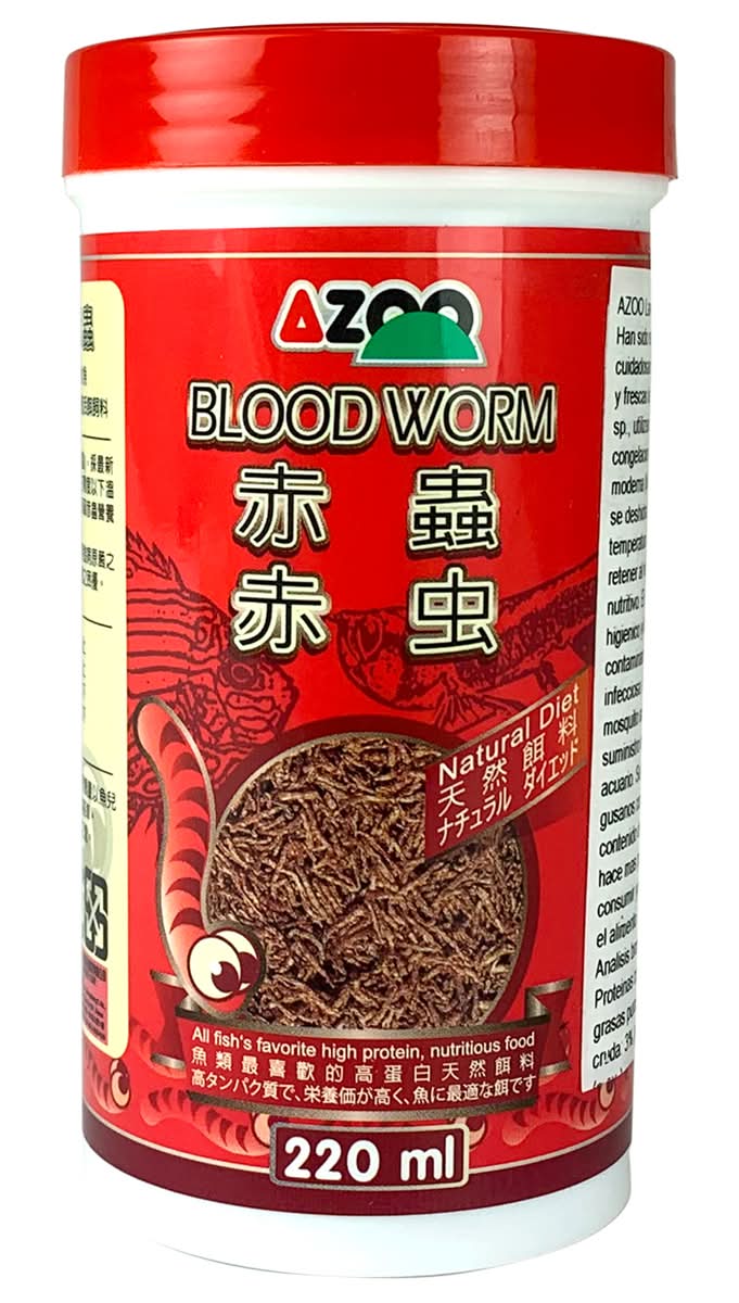 Azoo · Premios larvas rojas de mosquito liofilizadas (220 g)