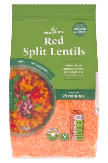 Morrisons Red, Split Lentils (500g)