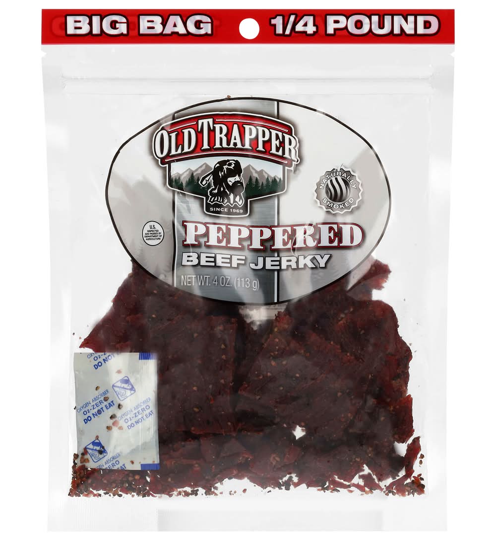Old Trapper Peppered Beef Jerky (4 oz)
