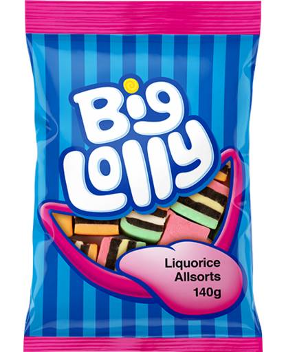 Big Lolly Liquorice Allsorts 140g
