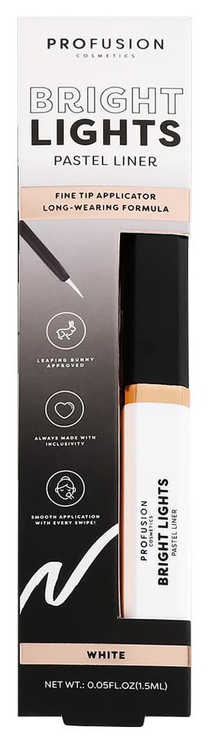 Profusion Cosmetics Bright Lights Pastel Eyeliner, White (0.05 fl oz)