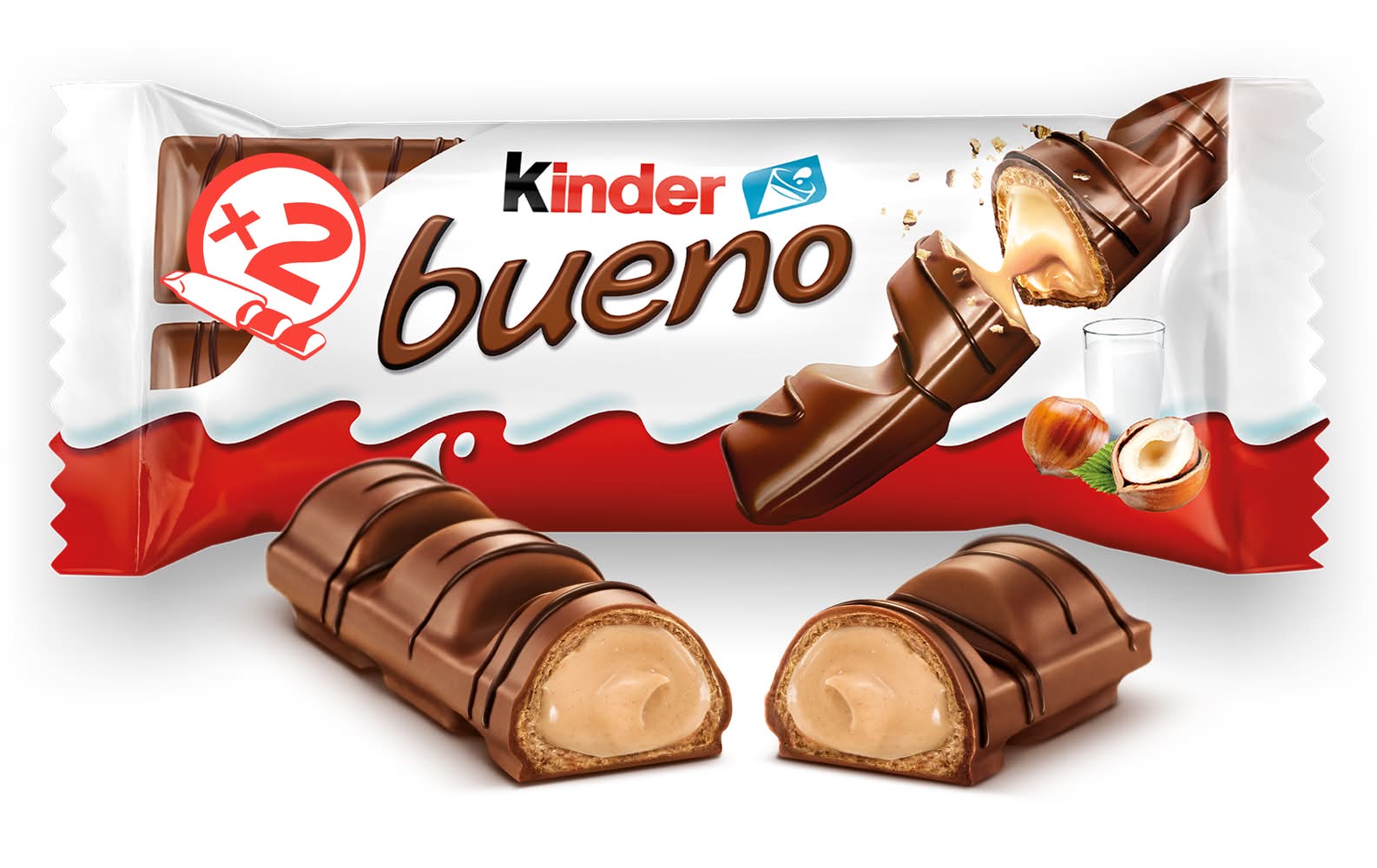 Kinder Bueno Chocolate Bar (43g, 2 pack)