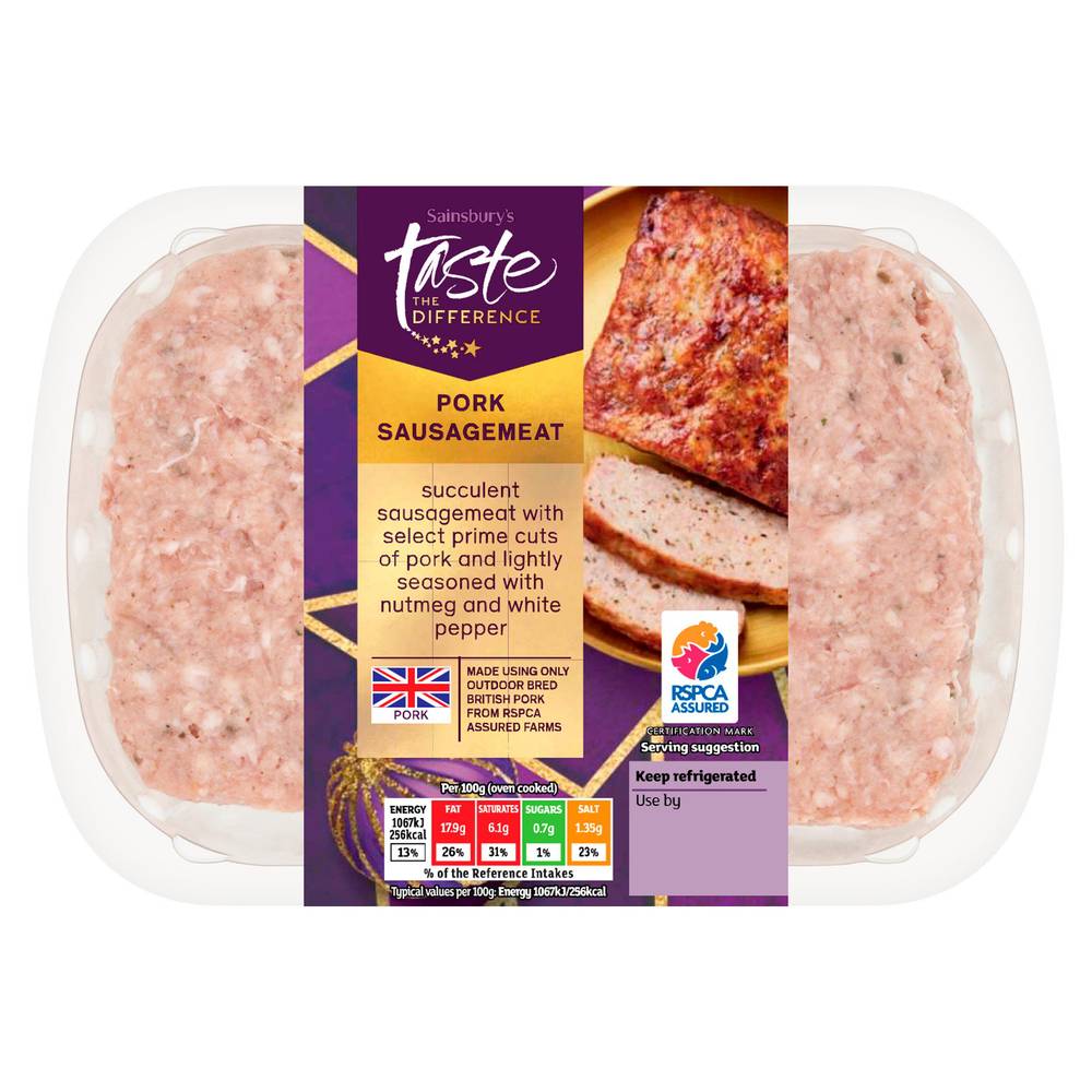 Sainsbury's Taste the Difference Pork Sausagemeat (330g)