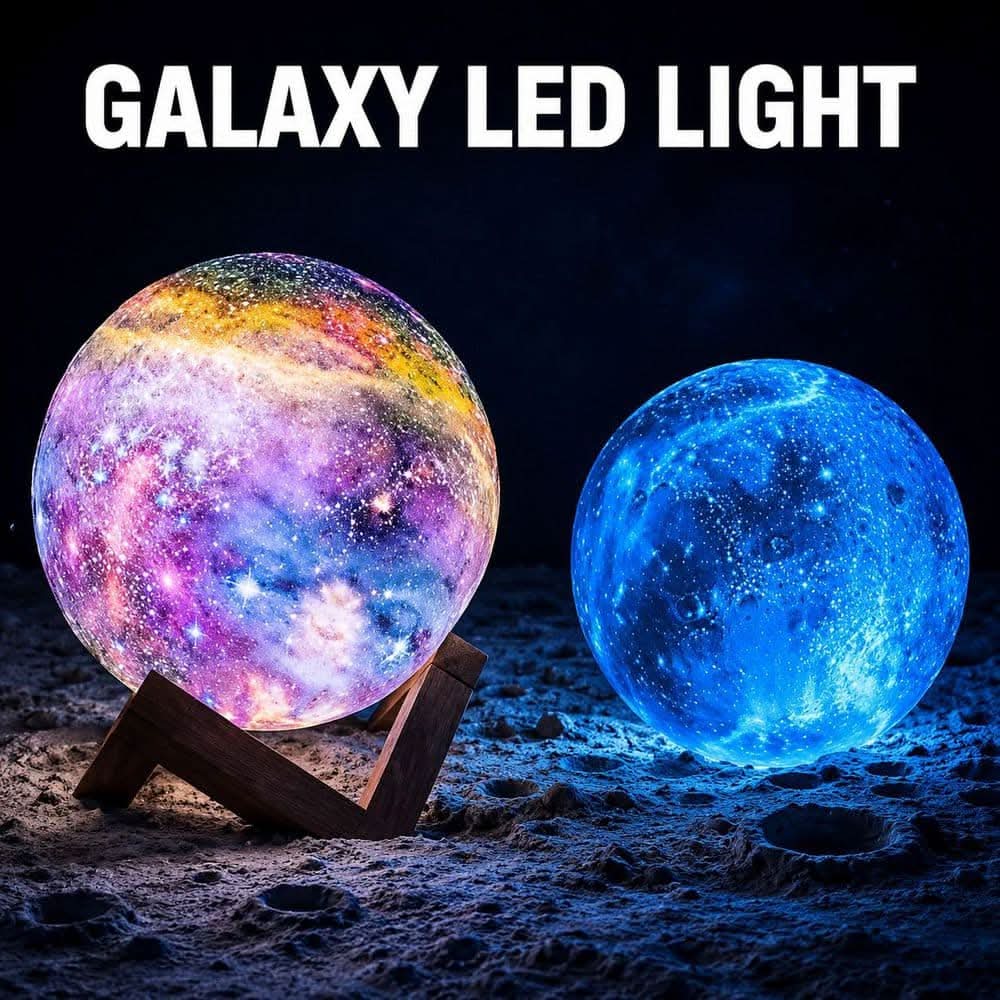 Alsy 5.9 In. Galaxy Indoor Accent Lamp With Globe Shade