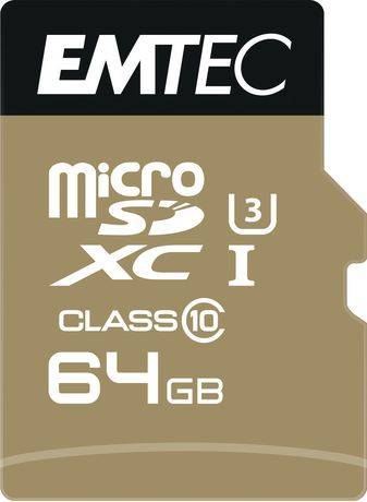 Emtec 64 Gb Memory Card + Adapter