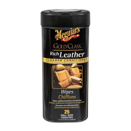Meguiar's Meguiar''S Gold Class Rich Leather Cleaner & Conditioner Wipes G10900c (7 x 9)