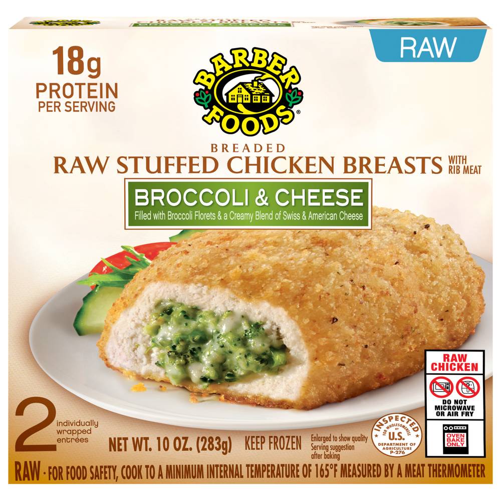 Barber Foods Stuffed Chicken Breasts Broccoli & Cheese (2 ct)