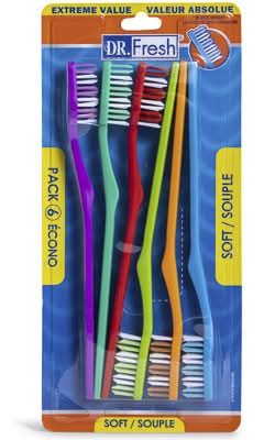 Dr. Fresh® Toothbrush 6-Pack