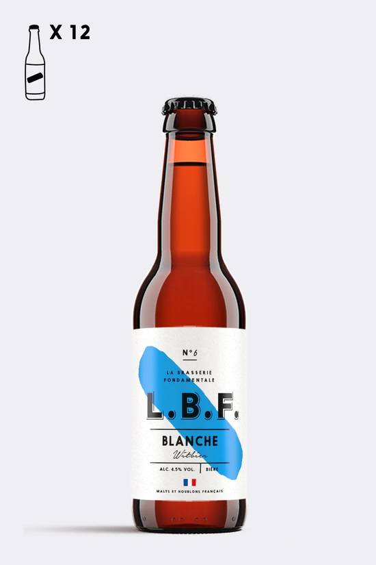 Bière blanche (alcool 4,5%) LBF 33cl