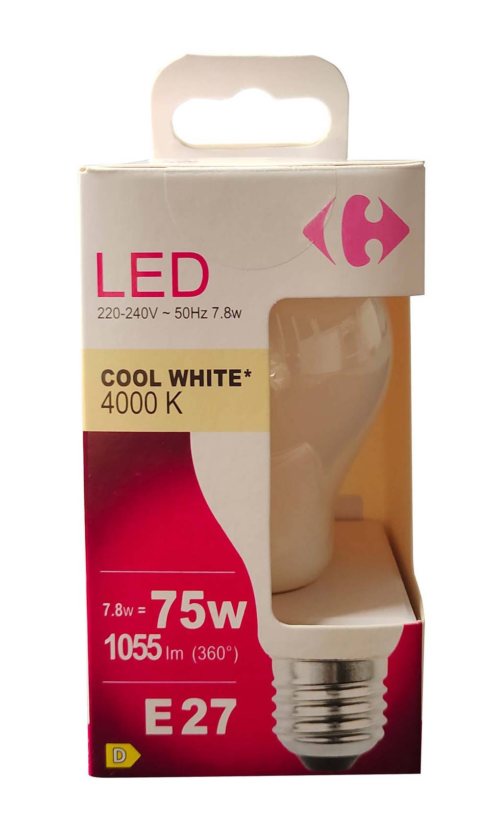 Carrefour - Ampoule led standard 75w e27 cw