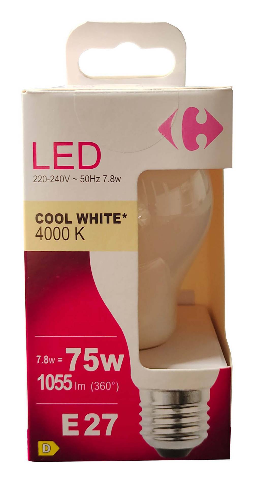 Carrefour - Ampoule led standard 75w e27 cw
