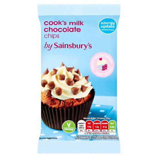 Sainsbury's Milk Chocolate Chips 100g