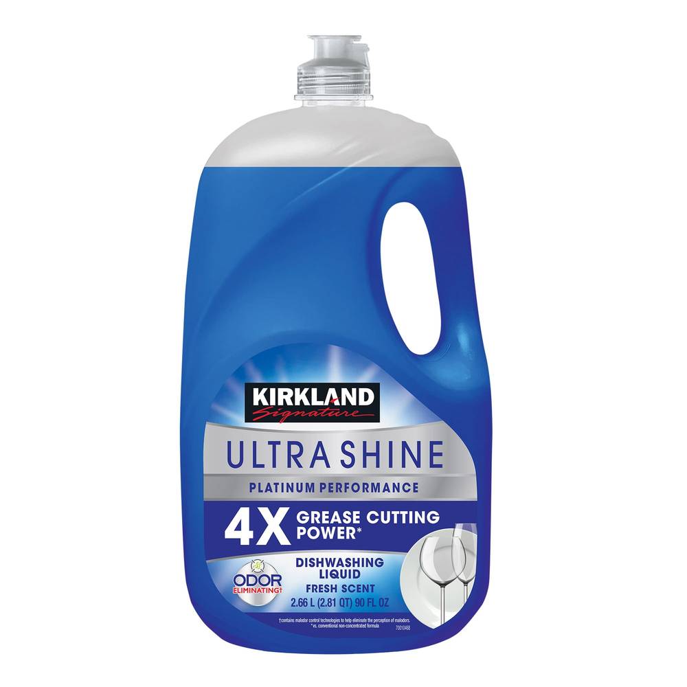 Kirkland Signature Ultra Shine Liquid Dish Soap, Fresh, 90 fl. oz.