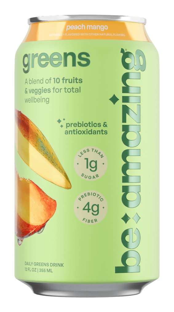 Be Amazing Daily Greens Drink With Prebiotics and Antioxidants (8 x 16 fl oz)