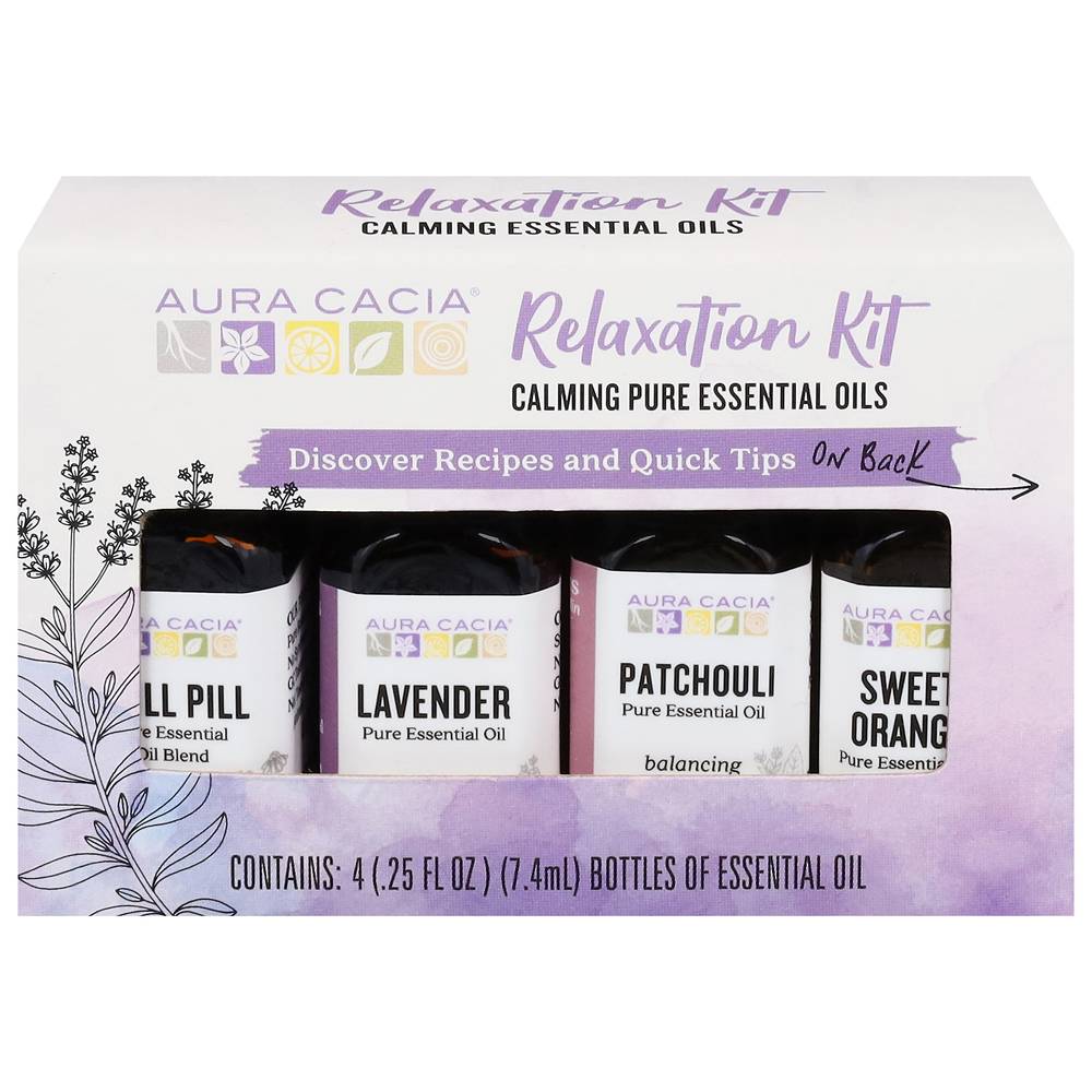 Aura Cacia Essential Oils Relaxation Kit (4 ct) (assorted)