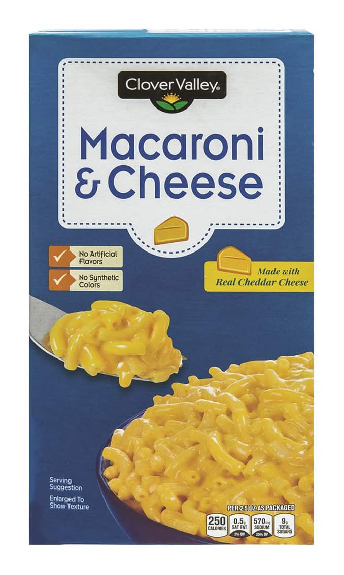 Clover Valley Macaroni & Cheese Dinner 7.25 Oz