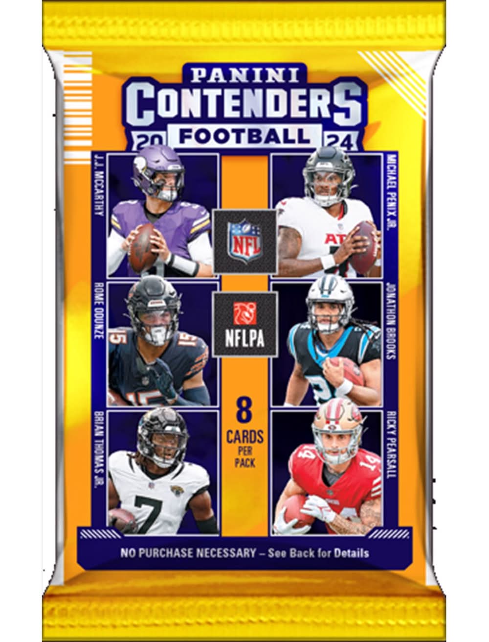 Panini Nfl 2024 Contenders Foot Ball Retail Pack Trading Cards Multicolored