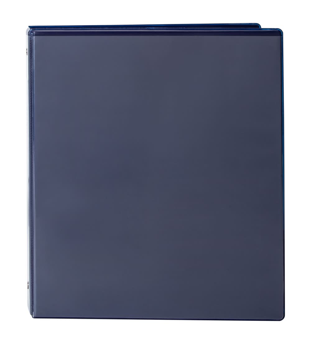 Vinyl 3-Ring Binder, 1-Inch Navy