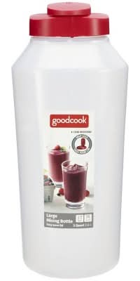 GoodCook Plastic Beverage Dispenser Bottle 3 Quart, Large, Red