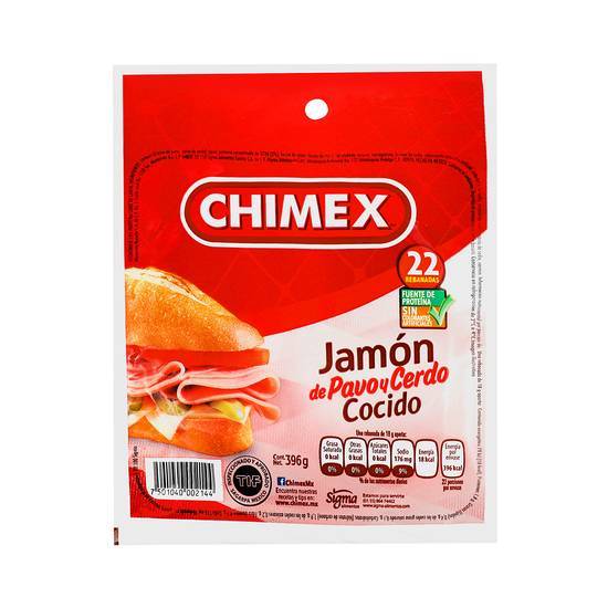 Chimex Jamon De Pavo Y Cerdo 396g