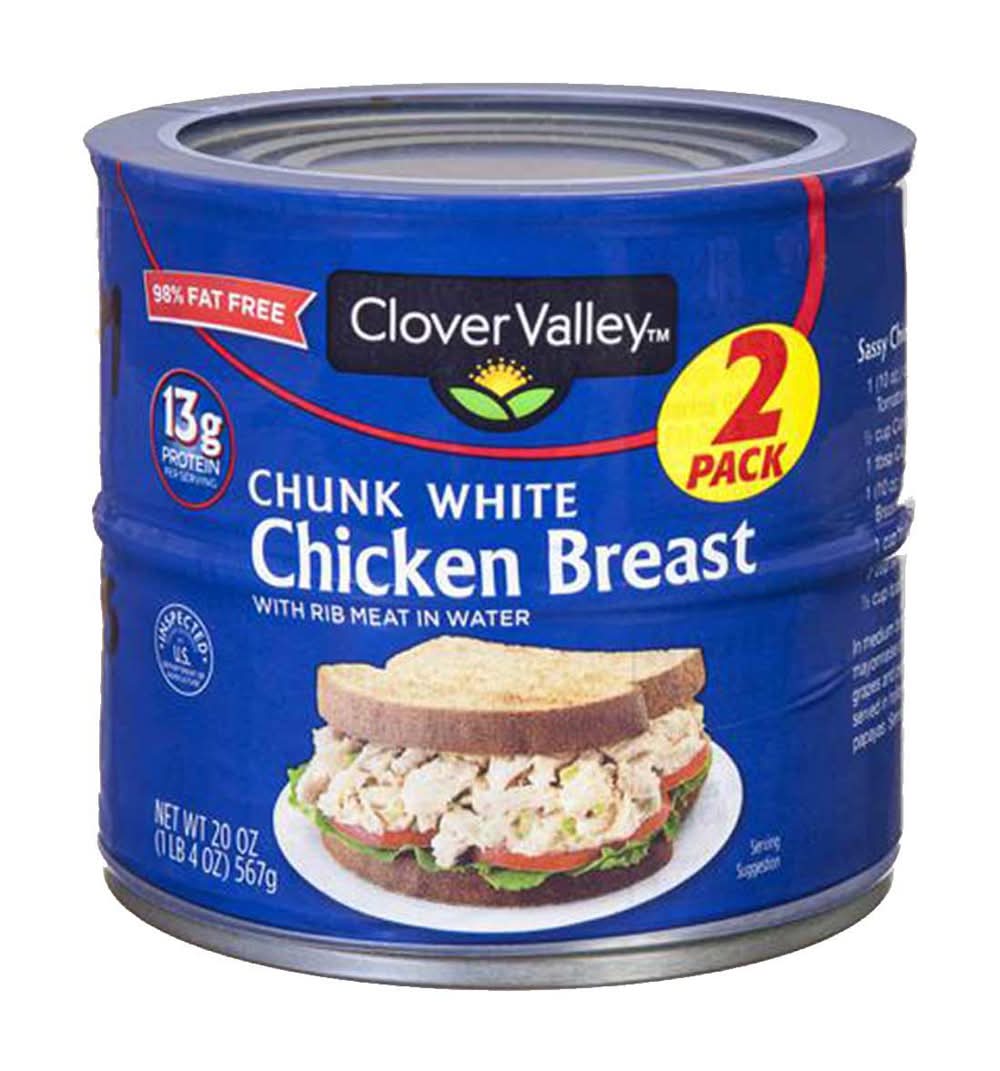 Clover Valley Chunk White Chicken Breast - 2 Pack 20 Oz