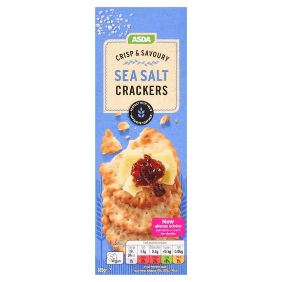 Asda Sea Salt Crackers 185g