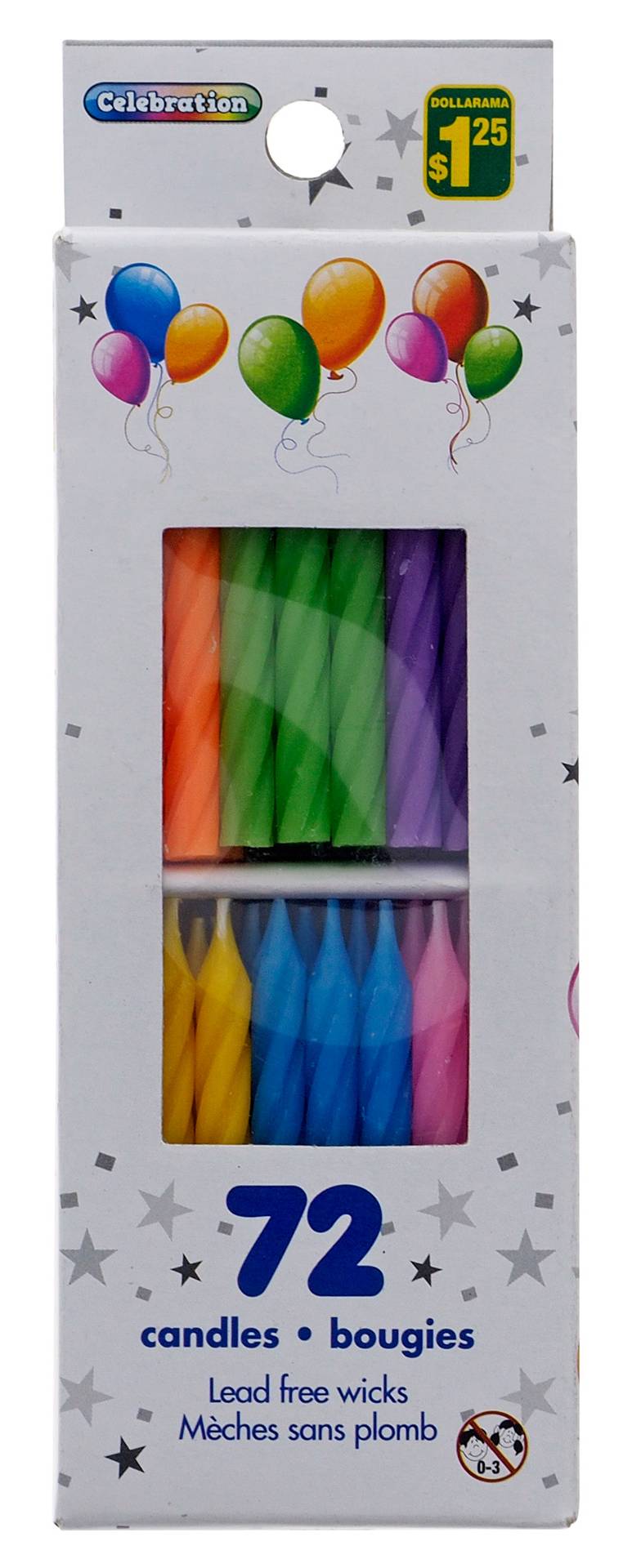 Celebrations Spiral Birthday Candles (48 ct), Assorted (48 ct)