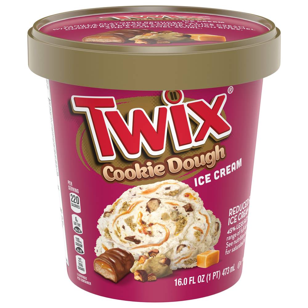 Twix Ice Cream, Cookie Dough (16 fl oz)