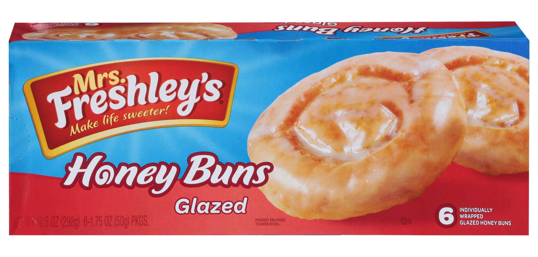 Mrs. Freshley's Glazed Honey Buns (10.5 oz)