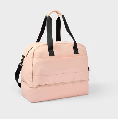 Open Story Weekender Bottom Bag, Pink