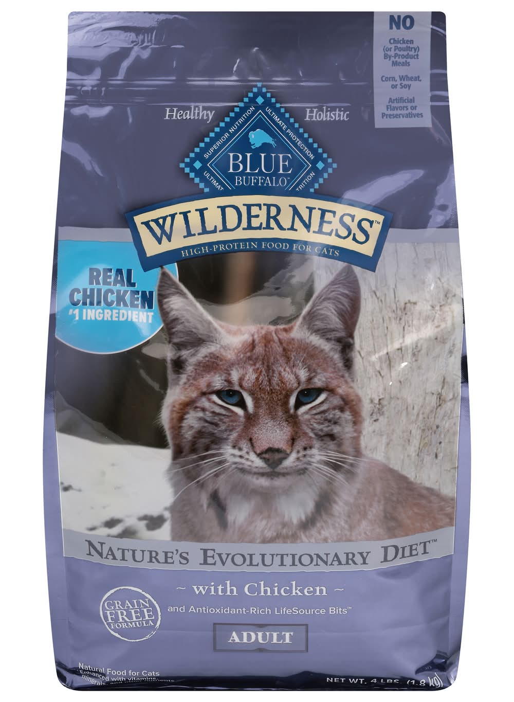 Blue Buffalo Wilderness Adult Nature's Evolutionary Diet With Chicken (4 lbs)