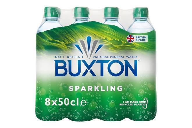 Buxton Sparkling Natural Mineral Water (8 x 500ml)