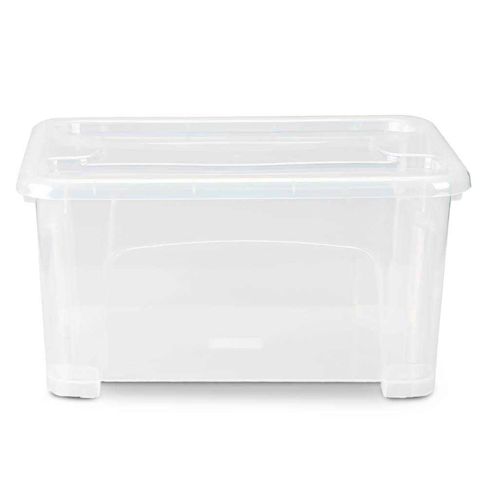 Office depot caja plástica transparente