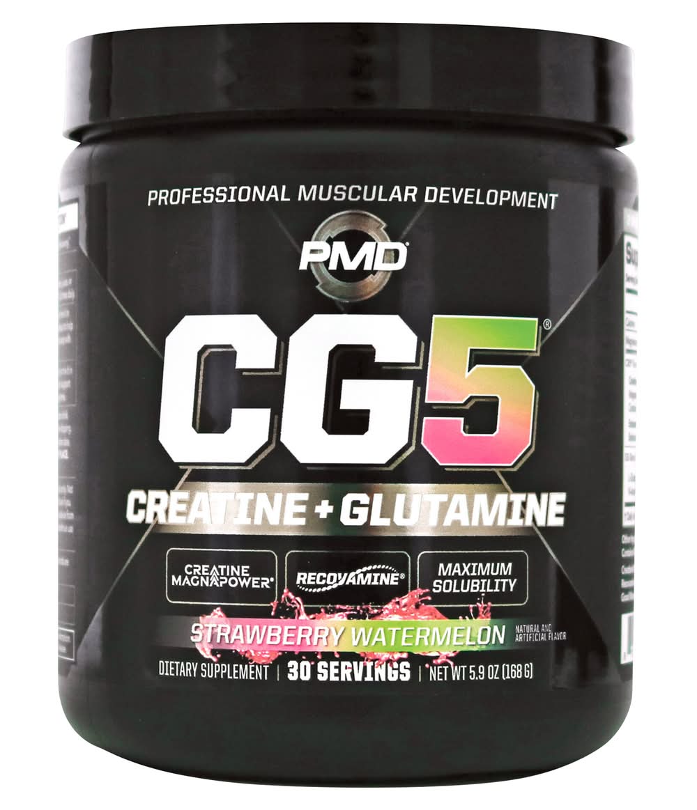 PMD Creatine + Glutamine Powder, Strawberry-Watermelon (5.9 oz)